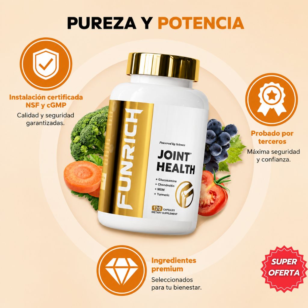 FUNRICH JOIN HEALTH™: Apoyo Diario Para Tus Articulaciones.