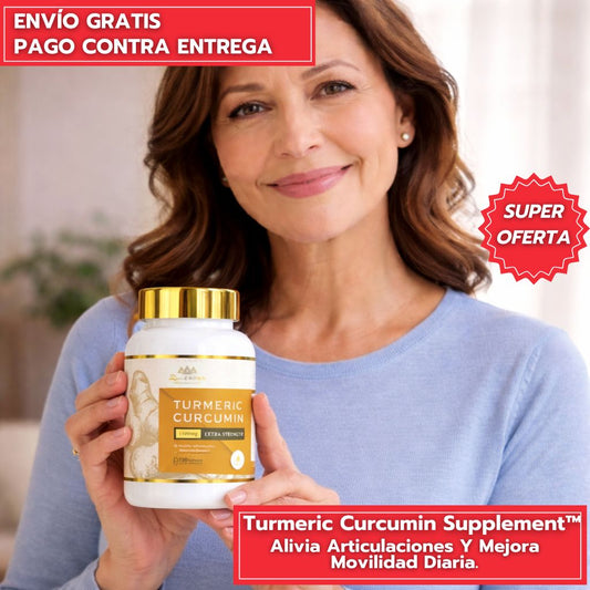 Turmeric Curcumin Supplement™: Alivia Articulaciones Y Mejora Movilidad Diaria.